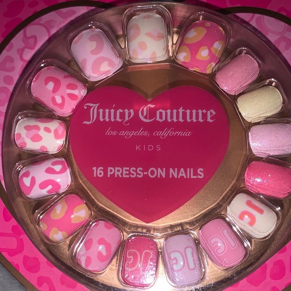 🆕- Juicy Couture Pink and White Press-On Nails Set - Picture 6 of 6